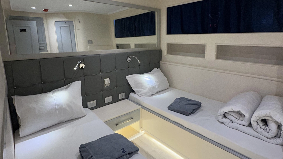 Standardkabinen mit zwei Einzelbetten