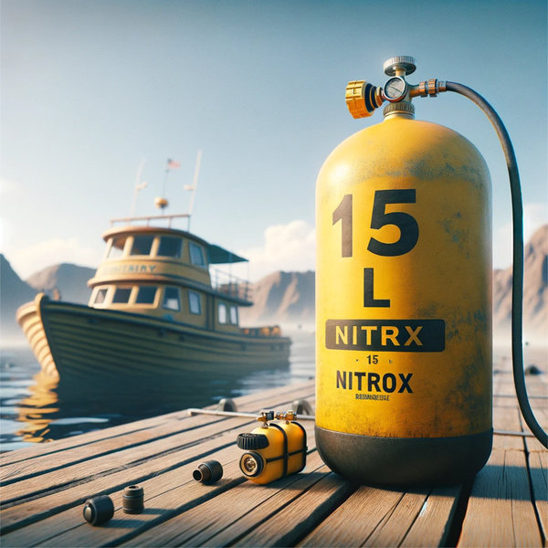 Nitrox-  nur für 15 L Tank pro Tag zwei Füllungen